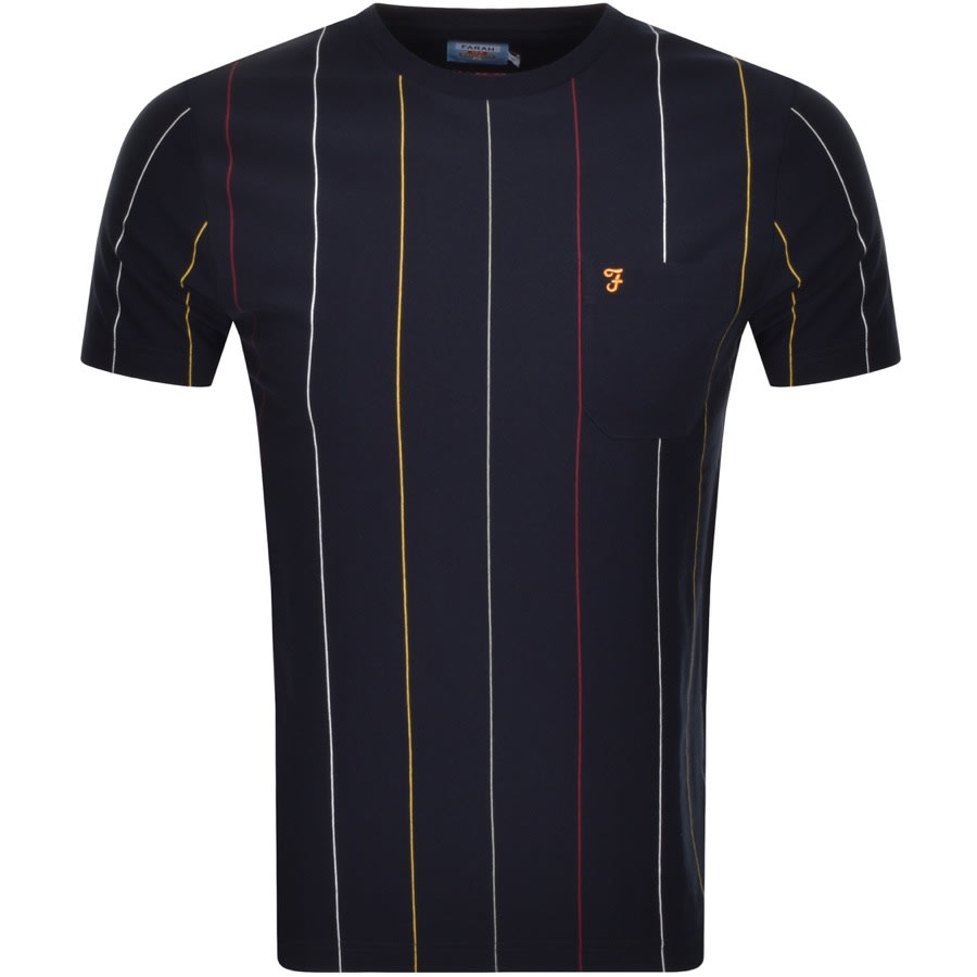 Alternative Image for ProductFarah Vintage Binley Short Sleeve T Shirt Navy1